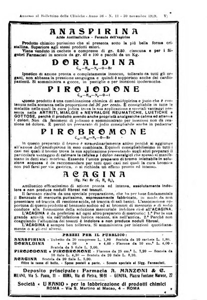 Bollettino delle cliniche pubblicazione settimanale