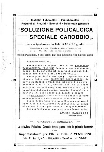 Bollettino delle cliniche pubblicazione settimanale