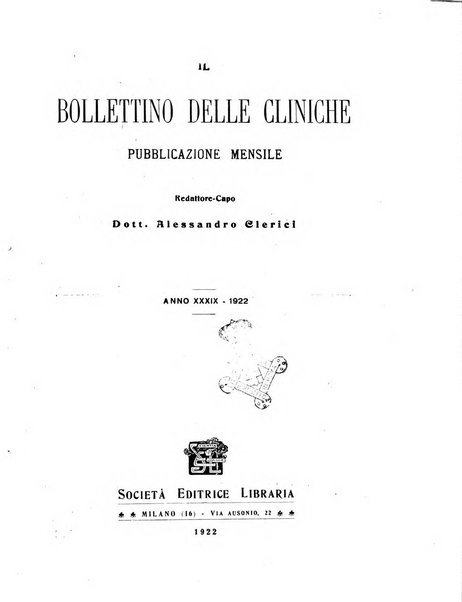 Bollettino delle cliniche pubblicazione settimanale