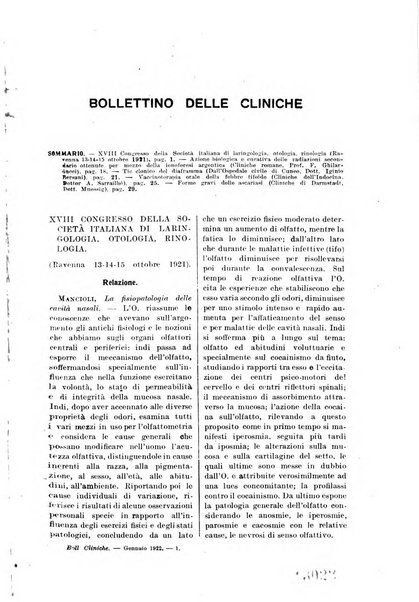 Bollettino delle cliniche pubblicazione settimanale