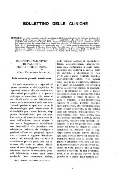 Bollettino delle cliniche pubblicazione settimanale