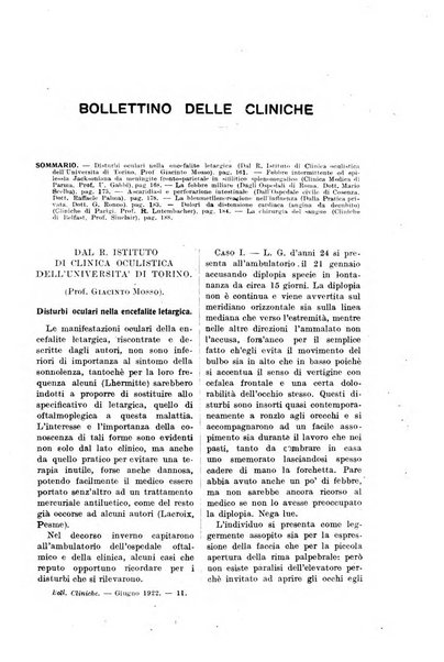 Bollettino delle cliniche pubblicazione settimanale