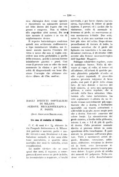 Bollettino delle cliniche pubblicazione settimanale