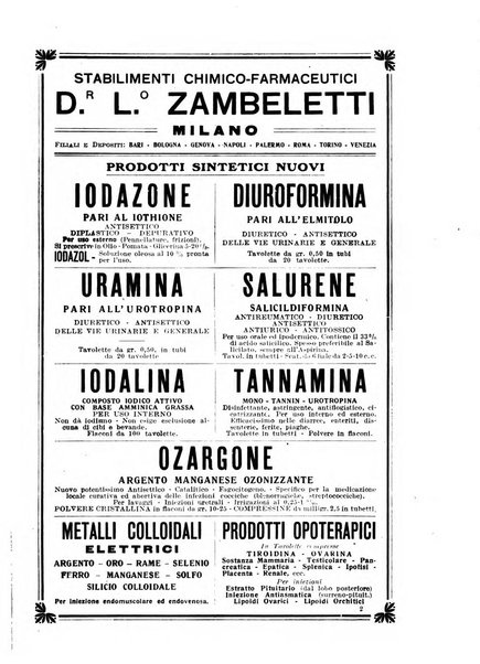 Bollettino delle cliniche pubblicazione settimanale