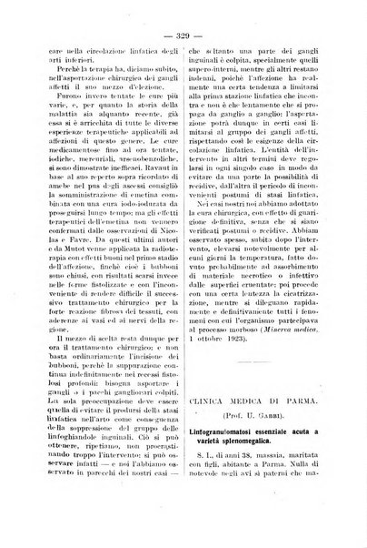 Bollettino delle cliniche pubblicazione settimanale