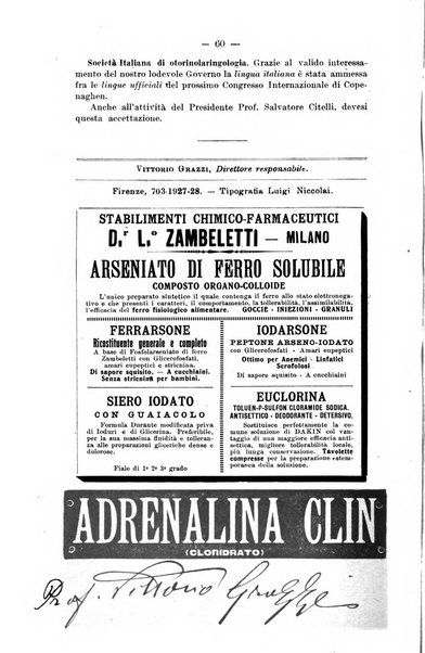 Bollettino delle malattie dell'orecchio, della gola e del naso