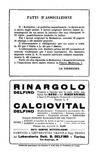 Bollettino delle malattie dell'orecchio, della gola e del naso