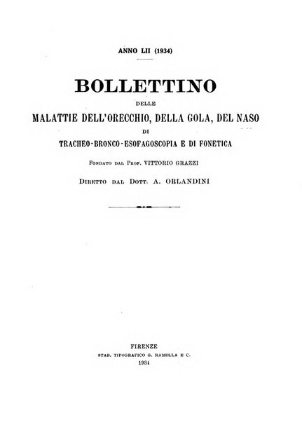 Bollettino delle malattie dell'orecchio, della gola e del naso