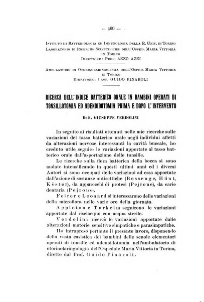 Bollettino delle malattie dell'orecchio, della gola e del naso