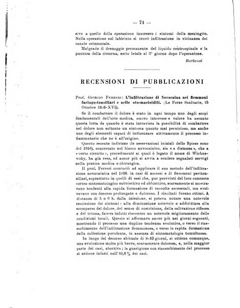 Bollettino delle malattie dell'orecchio, della gola e del naso