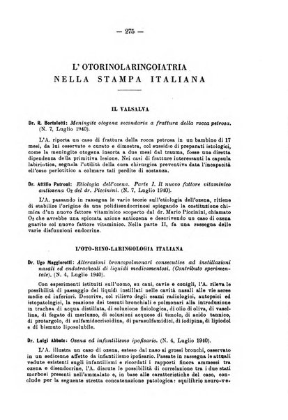 Bollettino delle malattie dell'orecchio, della gola e del naso