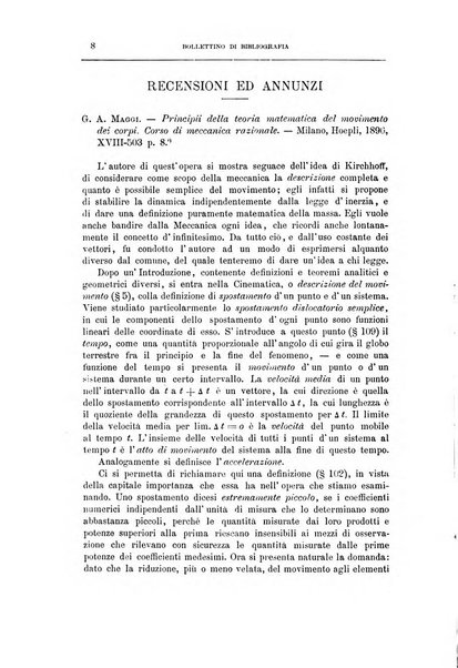 Bollettino di bibliografia e storia delle scienze matematiche