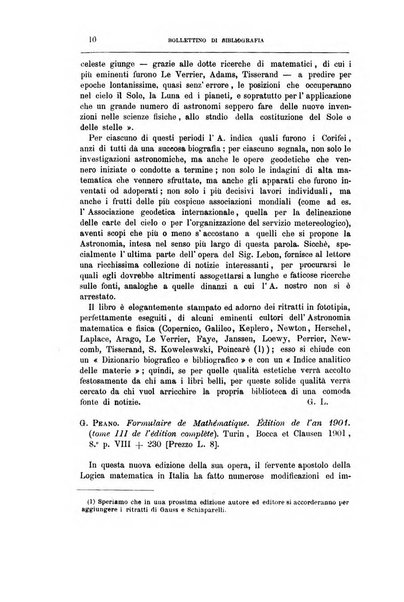 Bollettino di bibliografia e storia delle scienze matematiche