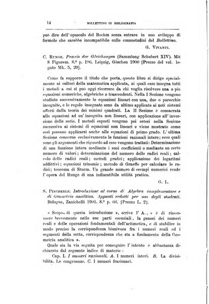 Bollettino di bibliografia e storia delle scienze matematiche