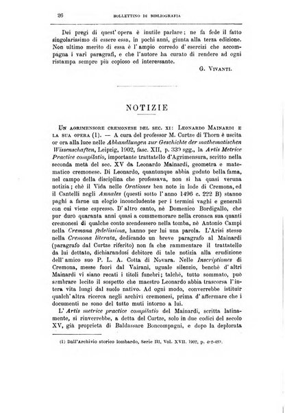 Bollettino di bibliografia e storia delle scienze matematiche