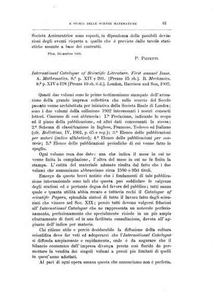 Bollettino di bibliografia e storia delle scienze matematiche