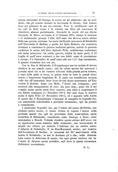 Bollettino di bibliografia e storia delle scienze matematiche