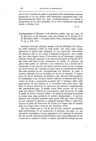 Bollettino di bibliografia e storia delle scienze matematiche