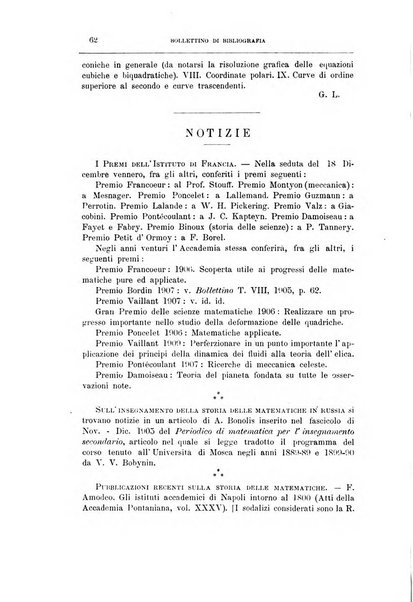 Bollettino di bibliografia e storia delle scienze matematiche