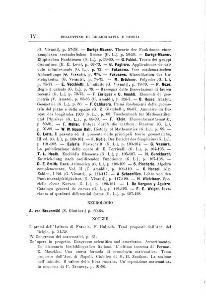 Bollettino di bibliografia e storia delle scienze matematiche