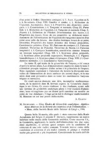 Bollettino di bibliografia e storia delle scienze matematiche