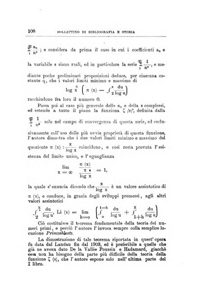 Bollettino di bibliografia e storia delle scienze matematiche