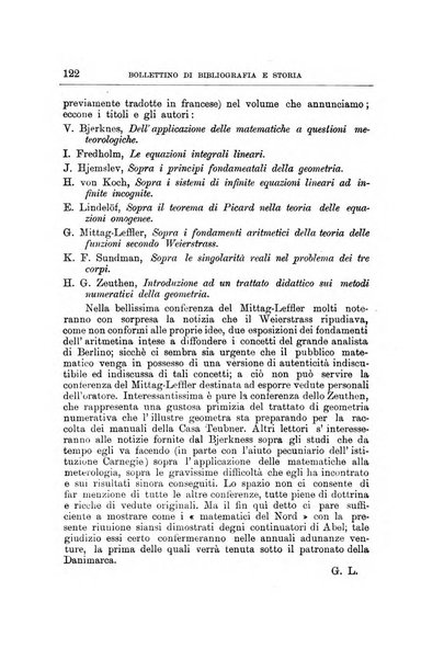 Bollettino di bibliografia e storia delle scienze matematiche