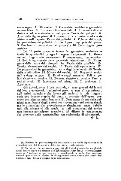 Bollettino di bibliografia e storia delle scienze matematiche