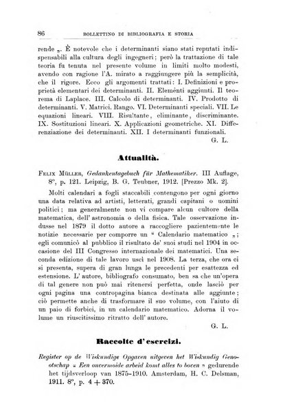 Bollettino di bibliografia e storia delle scienze matematiche