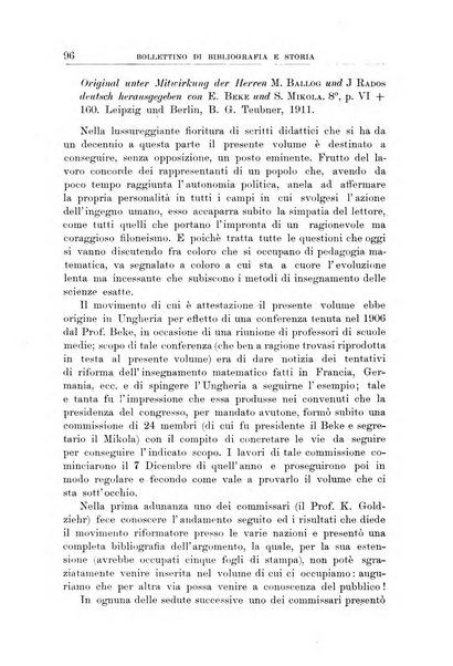 Bollettino di bibliografia e storia delle scienze matematiche