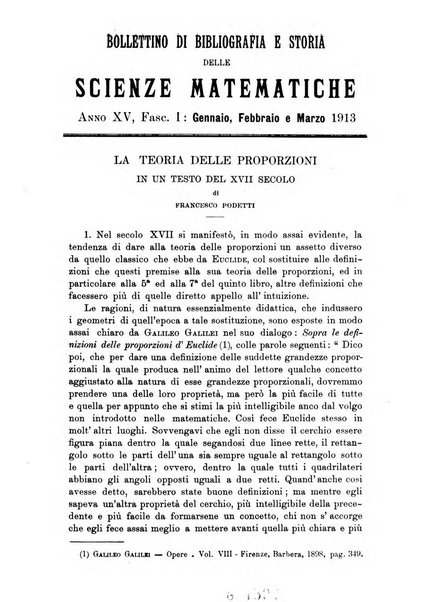 Bollettino di bibliografia e storia delle scienze matematiche