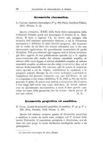 Bollettino di bibliografia e storia delle scienze matematiche