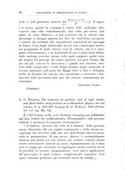 Bollettino di bibliografia e storia delle scienze matematiche