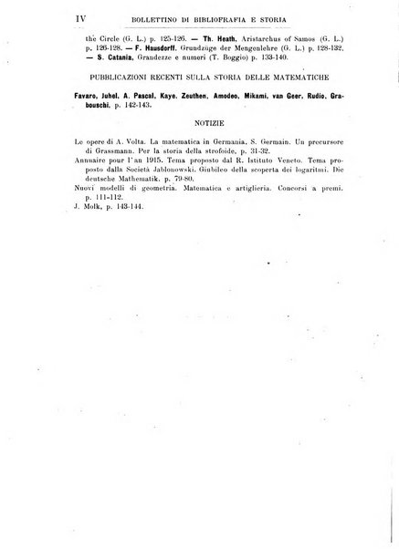 Bollettino di bibliografia e storia delle scienze matematiche