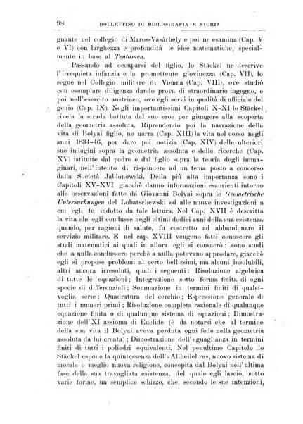 Bollettino di bibliografia e storia delle scienze matematiche