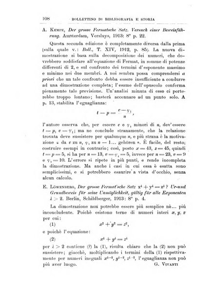 Bollettino di bibliografia e storia delle scienze matematiche