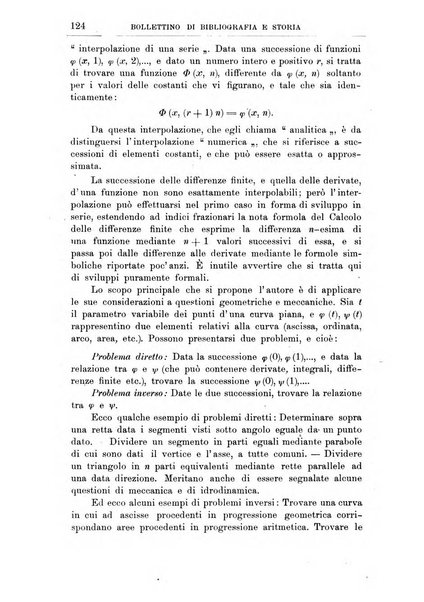 Bollettino di bibliografia e storia delle scienze matematiche