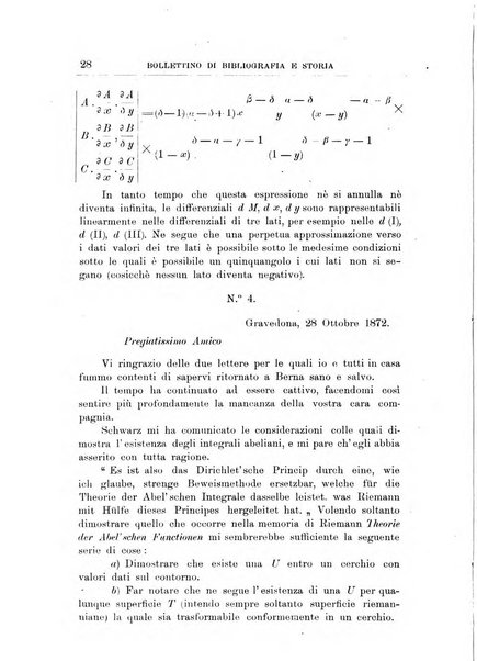 Bollettino di bibliografia e storia delle scienze matematiche