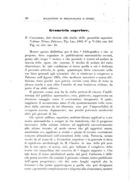 Bollettino di bibliografia e storia delle scienze matematiche