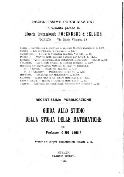 Bollettino di bibliografia e storia delle scienze matematiche