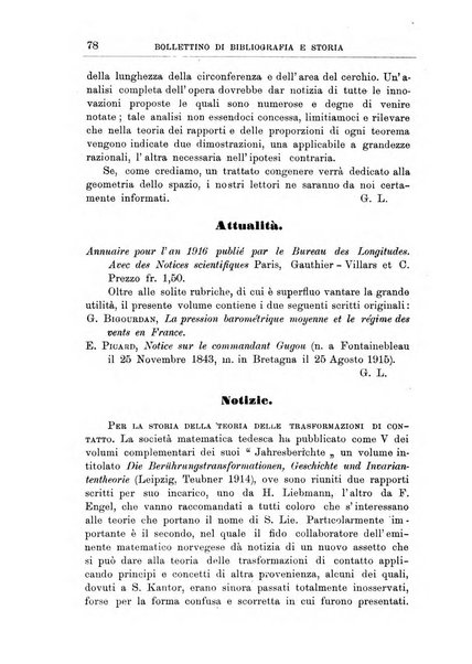 Bollettino di bibliografia e storia delle scienze matematiche