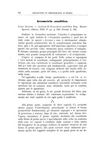 Bollettino di bibliografia e storia delle scienze matematiche