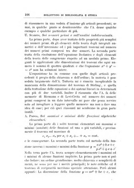 Bollettino di bibliografia e storia delle scienze matematiche