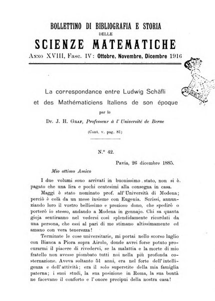 Bollettino di bibliografia e storia delle scienze matematiche