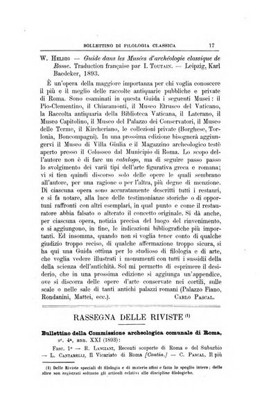 Bollettino di filologia classica