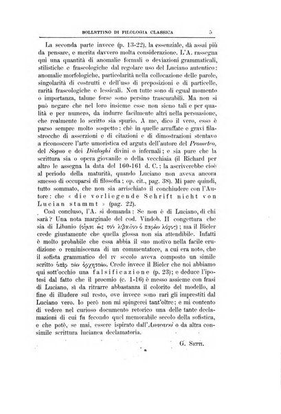 Bollettino di filologia classica