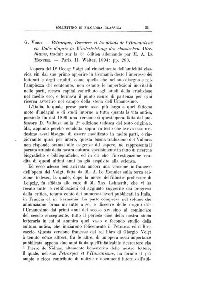 Bollettino di filologia classica