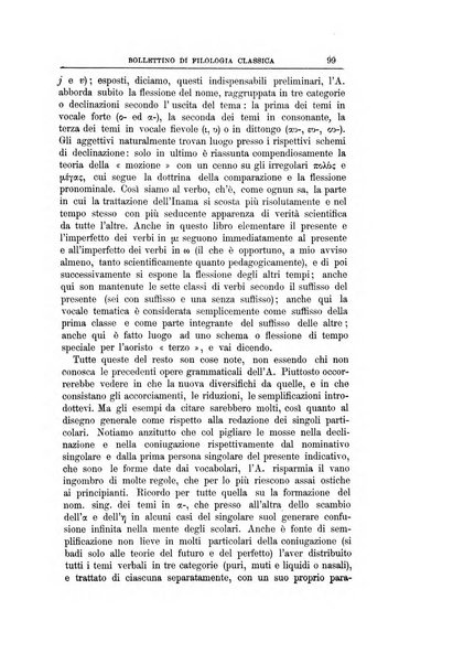 Bollettino di filologia classica