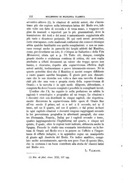 Bollettino di filologia classica