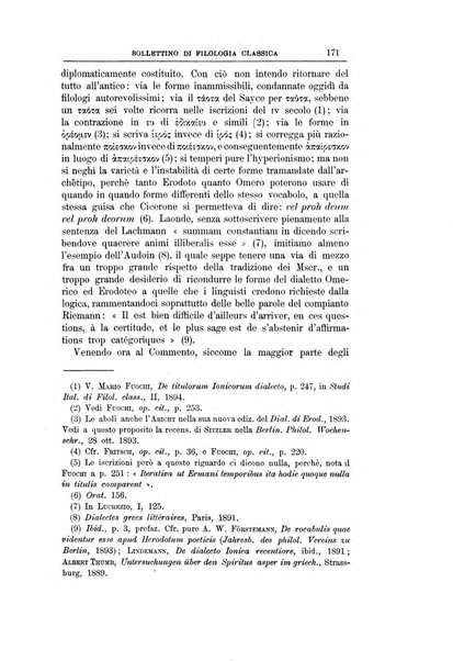 Bollettino di filologia classica